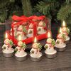 Коледни свещи снежни човеци 6 броя-megahome.bg