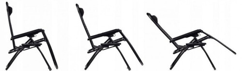 Шезлонг с възглавничка и подлакътници DeHome ZRL009