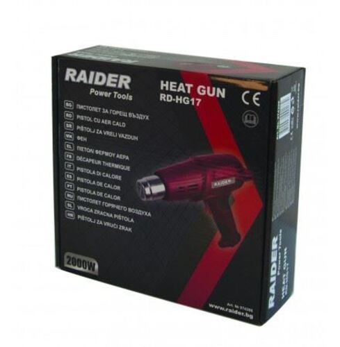 Пистолет за горещ въздух 2000 W Raider RD-HG17