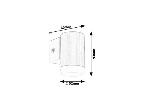 Аплик за външен монтаж Catania 93 мм