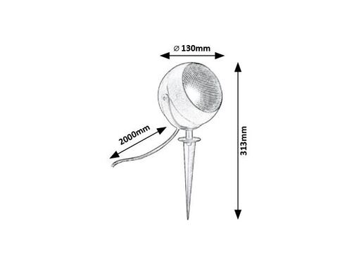 Фенер външно стоящ Derby 313 мм
