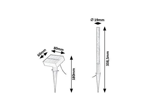 Соларни лампи 4 броя Lumini ф 19 мм