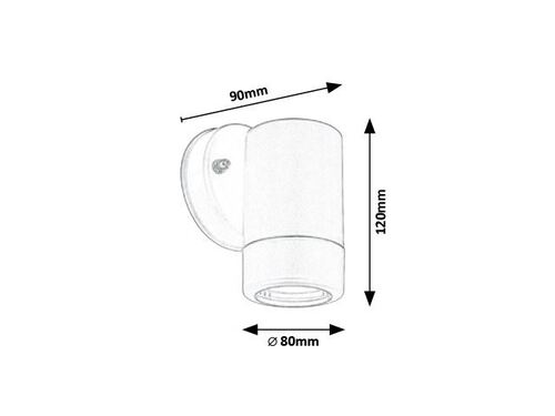 Аплик за външен монтаж Medina 120 мм
