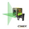 Лазерен нивелир (зелен лъч) и кръстосани линии CIMEX CUBE GREEN-megahome.bg
