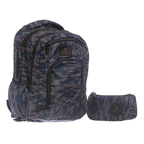 Ученическа раница с количка и несесер Glossy Bird