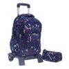 Ученическа раница с количка и несесер Glossy Bird 4-megahome.bg