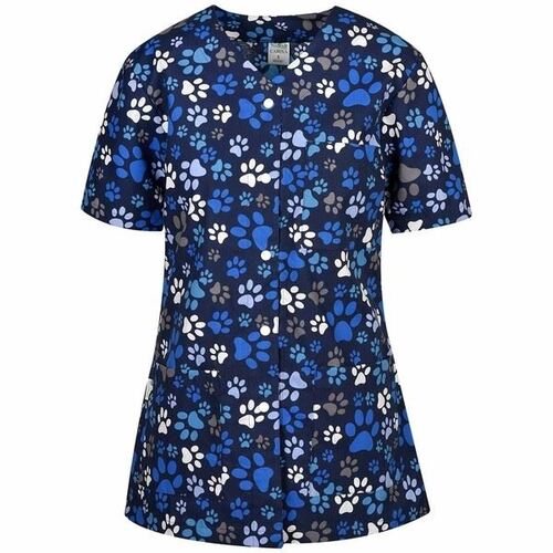 Медицинска дамска туника с копчета Carina лапи