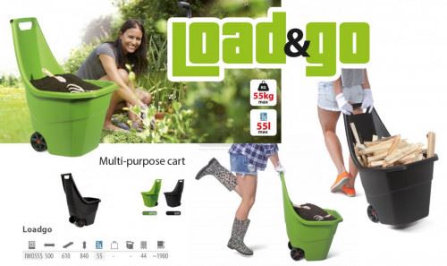 Количка за градина Load&Go 61 х 61 х 84 h см