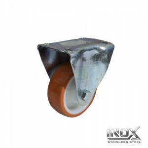 Колело стационарно 100мм PU INOX 130кг Premiumfix Колело стационарно 100мм PU INOX 130кг Premiumfix