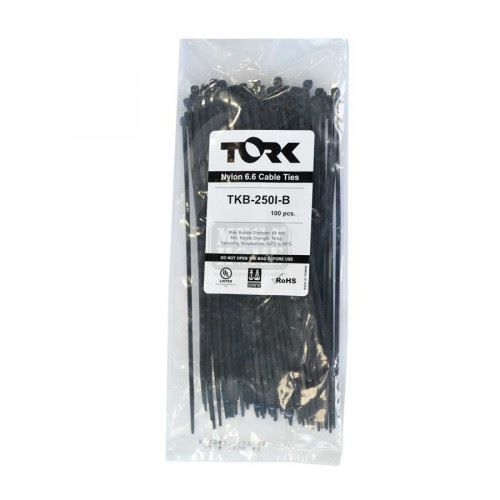 Кабелни превръзки черни 610*9,0 TORK UV -40/+85°C 100бр. Valvnos