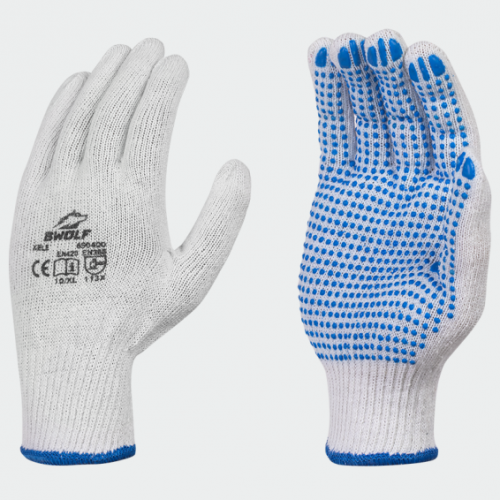 Плетени ръкавици B-wolf Kele с ПВХ точки