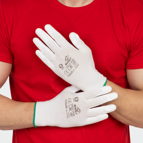 Работни ръкавици B-wolf Penguin потопени в полиуретан