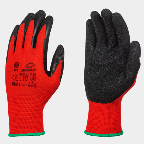 Работни ръкавици B-wolf Ruby топени в латекс