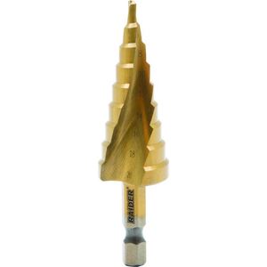 Свредло за ламарина стъпаловидно Raider HEX 1/4" HSS+TIN