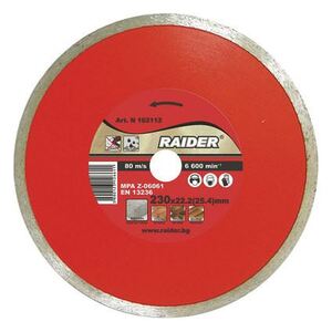 Диск диамантен WET 200x22.2mm Raider-DD16 Диск диамантен WET 200x22.2mm Raider-DD16