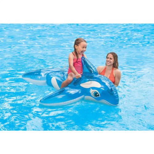 Надуваема косатка синя Lil`Whale Ride-on 1.52 x 1.14 м Intex