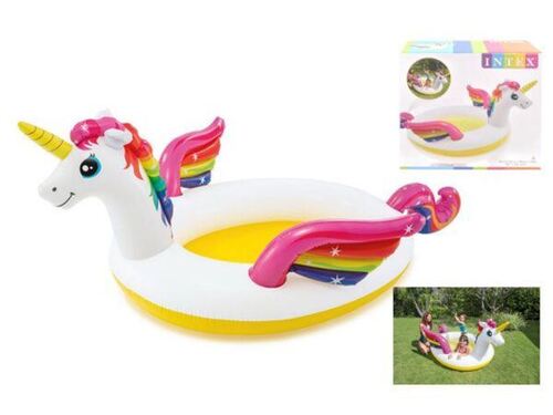 Детски надуваем басейн еднорог INTEX