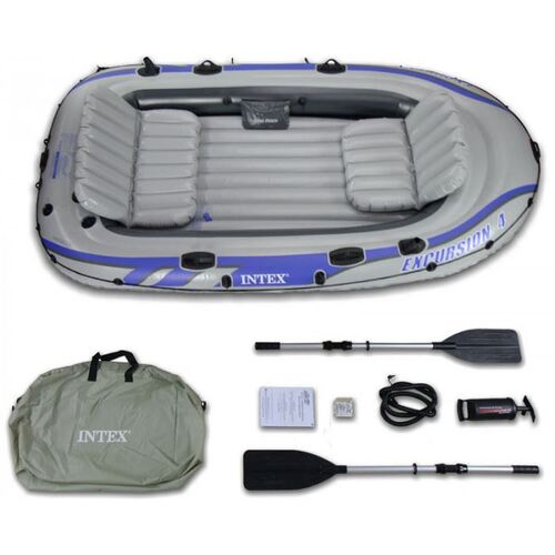 Надуваема лодка INTEX Excursion 4 Set Intex