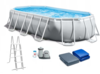Басейн Призма Овал 5,03 х 2,74 х 1,22 м с пясъчна помпа Intex-megahome.bg