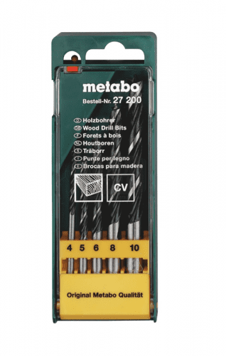 Свредла за дърво Metabo, комплект 5 части