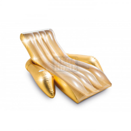Надуваем шезлонг Intex Shimmering Gold 175 x 119 x 61 см