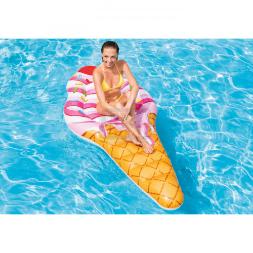 Надуваем дюшек Intex Sprinkle Ice Cream Mat 211 x 97 x 24 см
