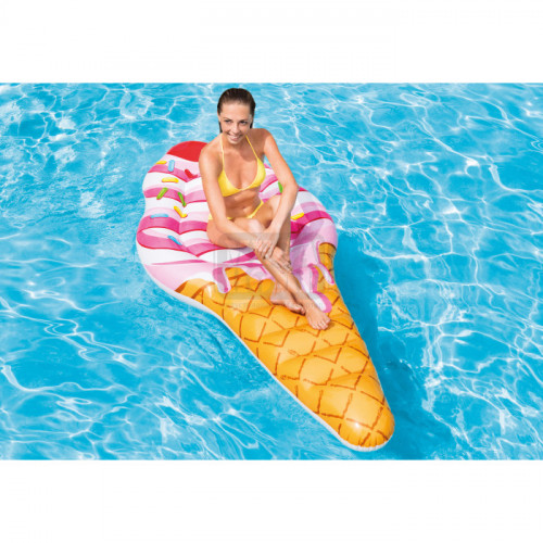 Надуваем дюшек Intex Sprinkle Ice Cream Mat 211 x 97 x 24 см