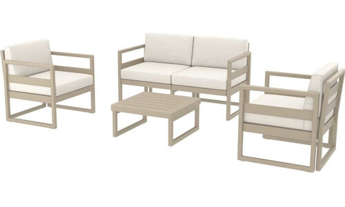 Градински комплект Миконос бежов San Valente 4 части