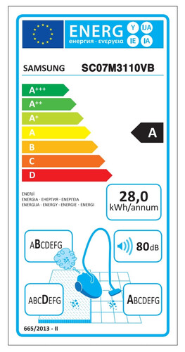 Прахосмукачка Samsung Vacuum Cleaner  Cyclone forse system Blue