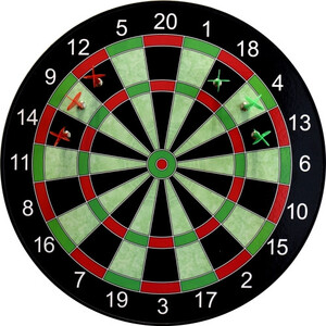 Дартс магнитен 16 инча Maxima с 6 стрели