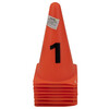Конуси за маркиране Maxima 22 см 8 броя с номера от 1 до 8-megahome.bg