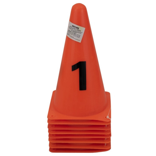 Конуси за маркиране Maxima 22 см 8 броя с номера от 1 до 8