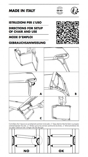 Шезлонг със сенник Amigo Top