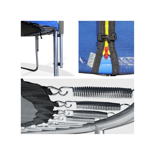 Детски батут Buba 252 см с вътрешна мрежа и стълба 8FT