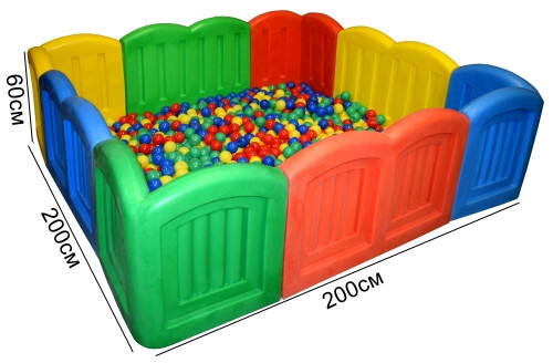 Детска кошара за игра Maxima с топки 2 х 2 м