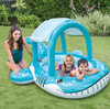 Надуваем детски басейн със сенник кит Intex 211х185х109см-megahome.bg