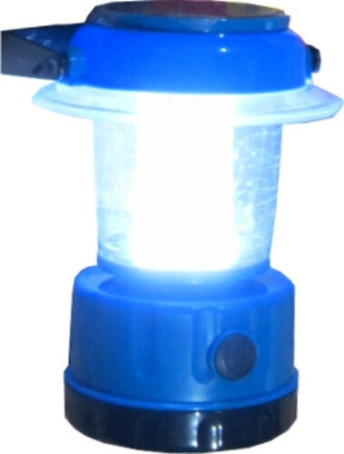Къмпинг фенер със соларна батерия Maxima син