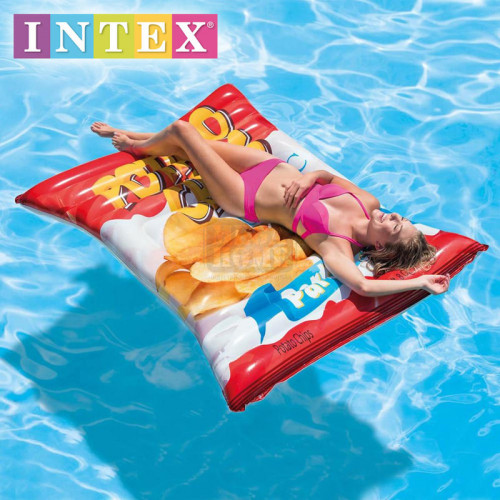 Надуваем дюшек Чипс Intex