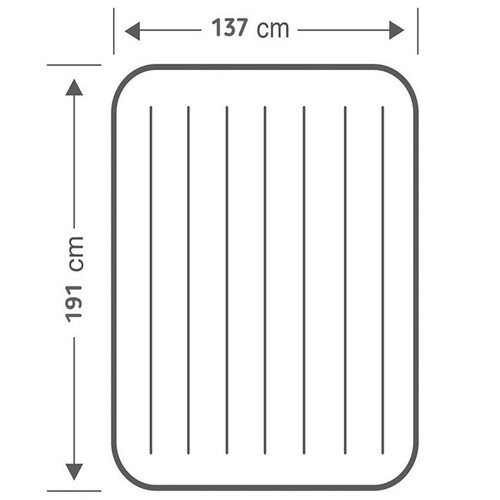 Надуваем матрак Intex 137х191х25см