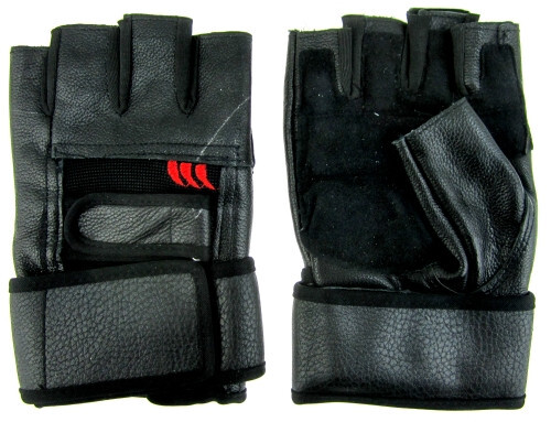 Ръкавици за фитнес и вдигане на тежести Maxima естествена кожа