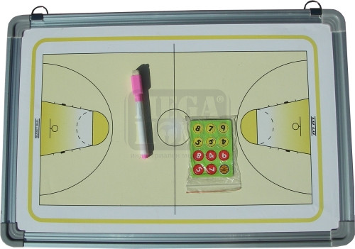 Бяла треньорска дъска за баскетбол Maxima 46 х 32 см