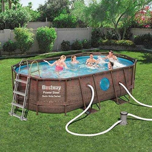 Овален сглобяем басейн Bestway 425 x 250 x 100 см. Овален сглобяем басейн Bestway 425 x 250 x 100 см.