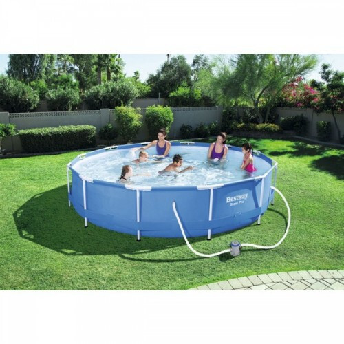 Сглобяем басейн с филтърна помпа Bestway 366 х 76 см.