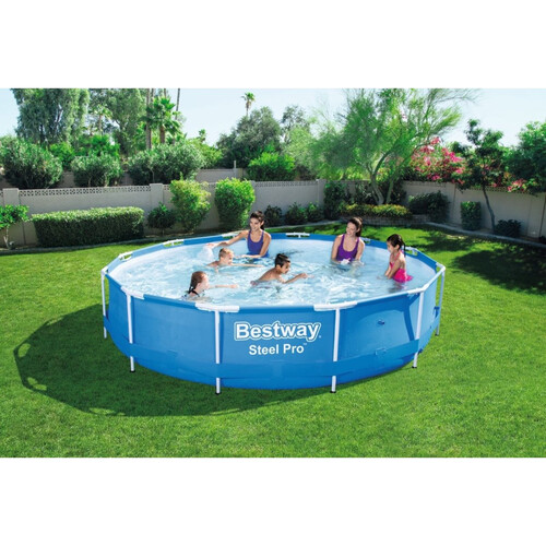 Сглобяем басейн с метална рамка Bestway 366х 76 см.