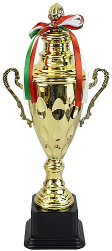 Купа с капак 40 см Maxima с цветовете на българския трикольор