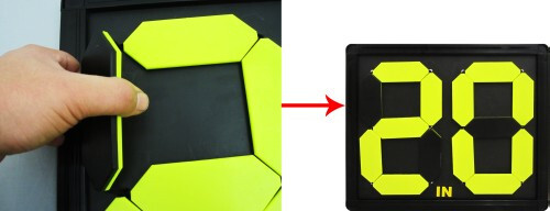 Табло за смени Maxima 43.5х37.5 см механично