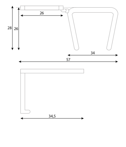 Масичка за посетителски столове Carmen