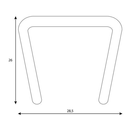 Подлакътник за посетителски столове Carmen