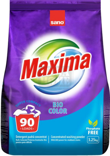 Прах за пране концентрат Sano Maxima Био 3.25 кг. 90 пранета