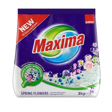 Прах за пране Sano Maxima Планинска свежест 4 кг. 40 пранета